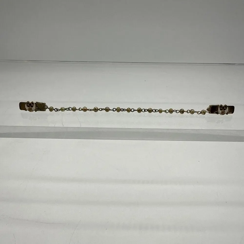 Vintage Order of the Eastern Star Masonic Clip-On Sweater Keeper Guard Cape Clip